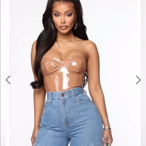 Fashion nova latex stunner corset